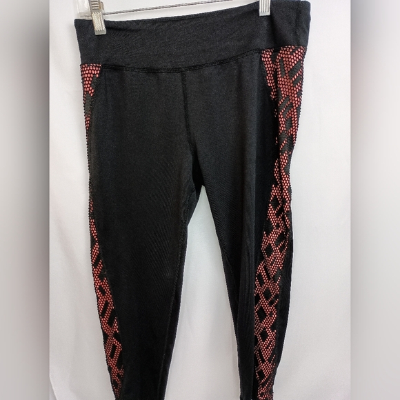 RANSOM Stylish Black and Peachy Pink Whimsigoth,Fairy,Baddie Leggings (#110) - Picture 1 of 6